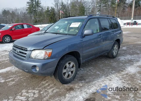 2007 Toyota Highlander V6 z USA, uszkodzony, nr VIN JTEHP21A170226118